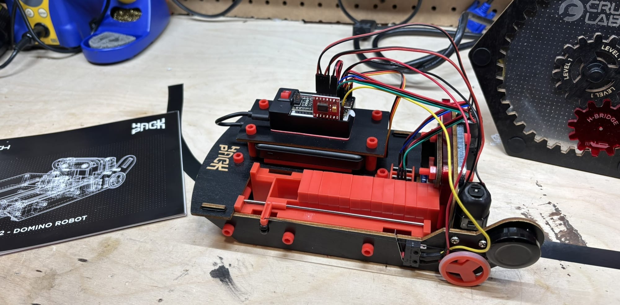 CrunchLabs Domino Robot: Build, Line-Follow, and Tumble
